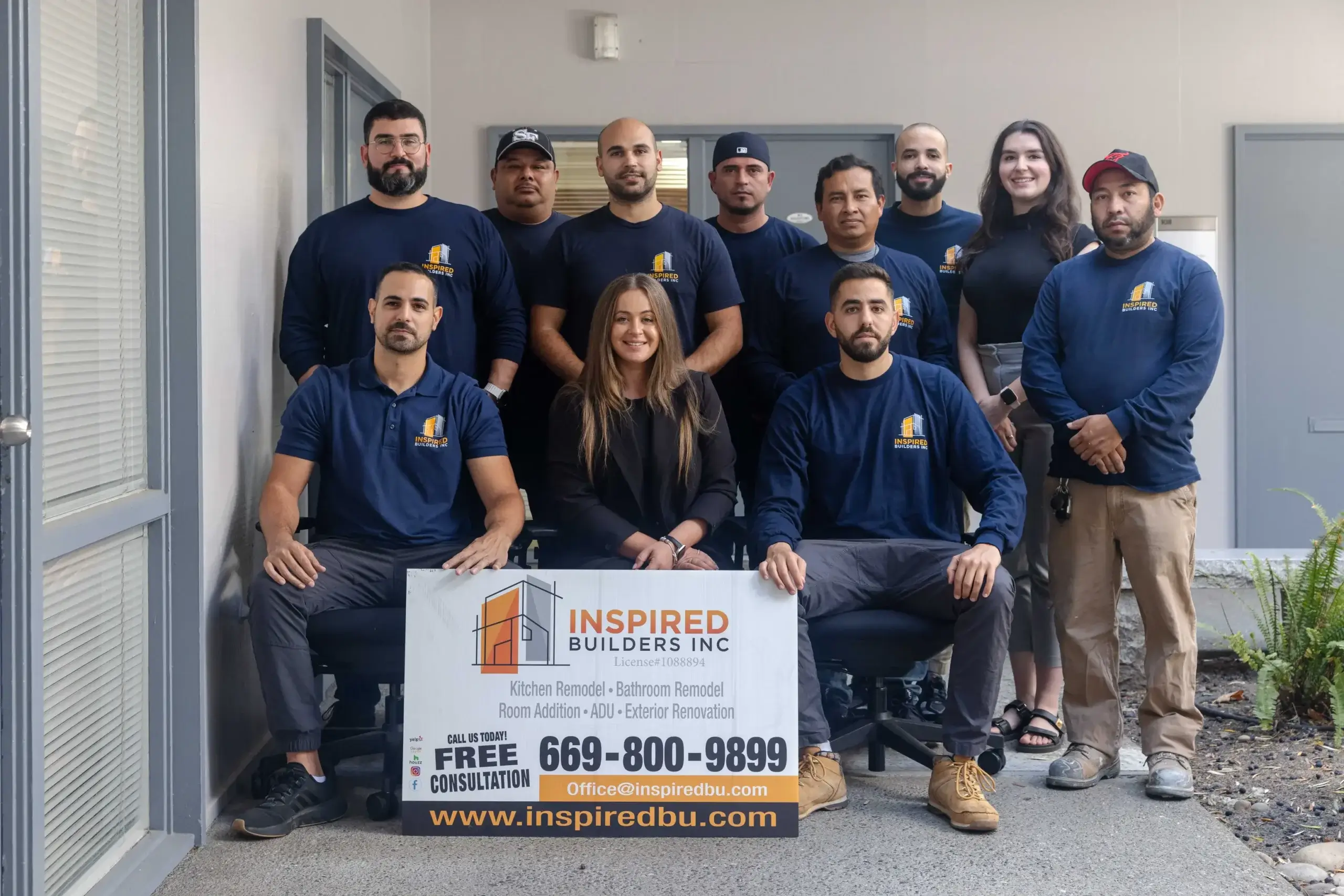 The Inspired Builders team. Every project, one team from start to finish.